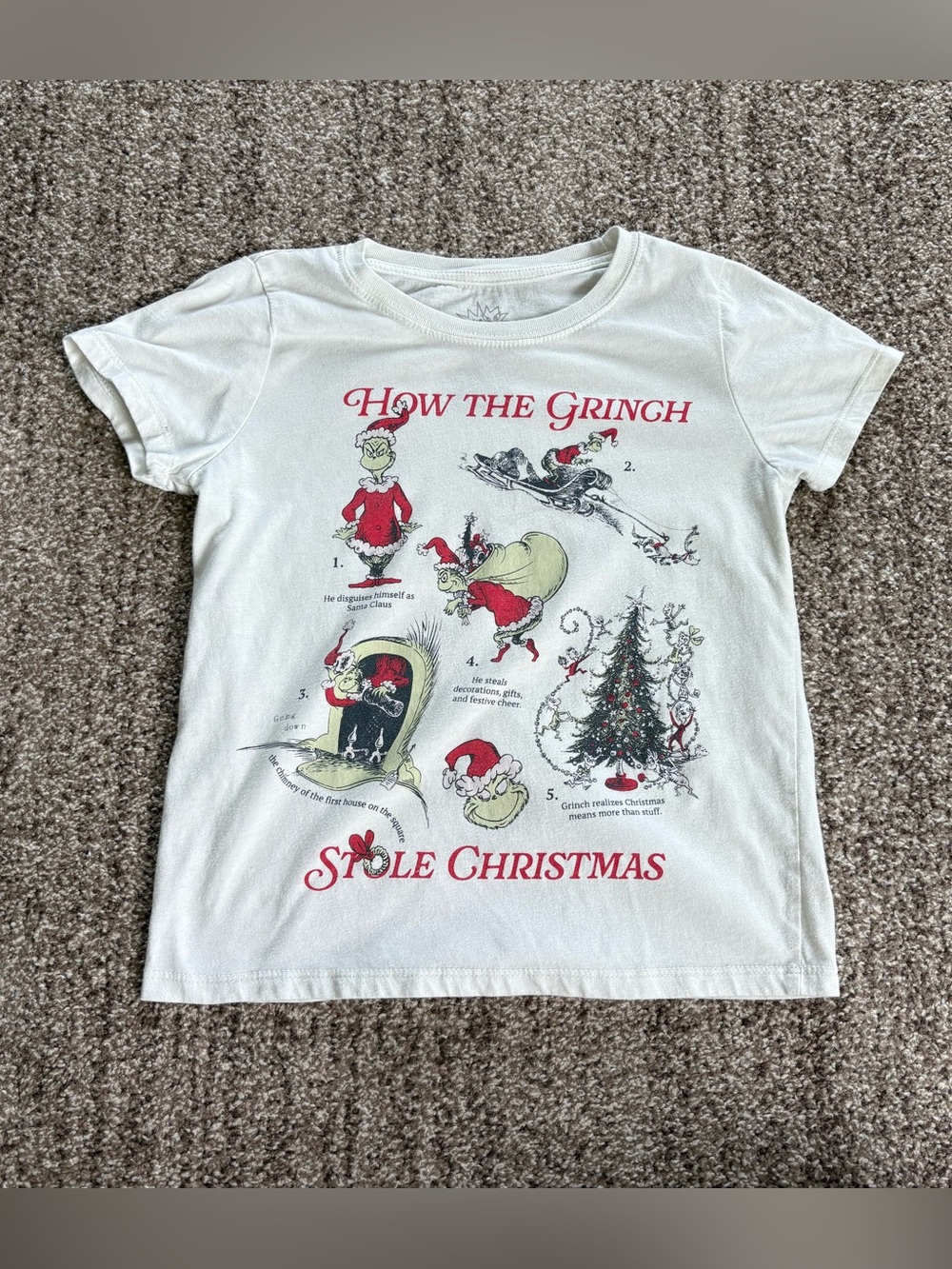 The Grinch How The Grinch Stole Christmas T-shirt Youth Medium (8)